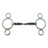 Square Twisted Snaffle 3 Ring